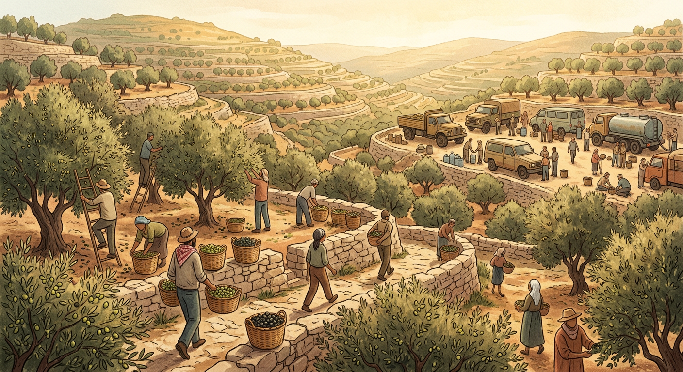 Jewish Farmers and Arab Neighbors Complete Joint Harvest in Samaria